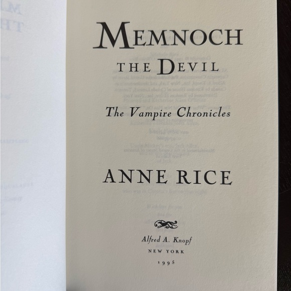 Memnoch the Devil by Anne Rice Hardcore - Picture 5 of 7